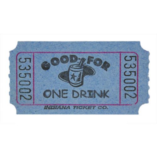 Blue Drink Ticket Roll - Tickets & Wristbands - Amols’ Fiesta Party